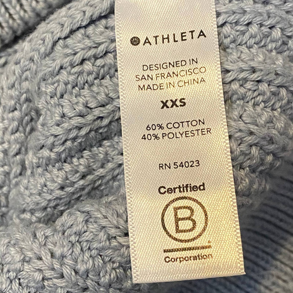 Athleta Teton V Neck Sweater NWT voyage gray - Picture 11 of 12